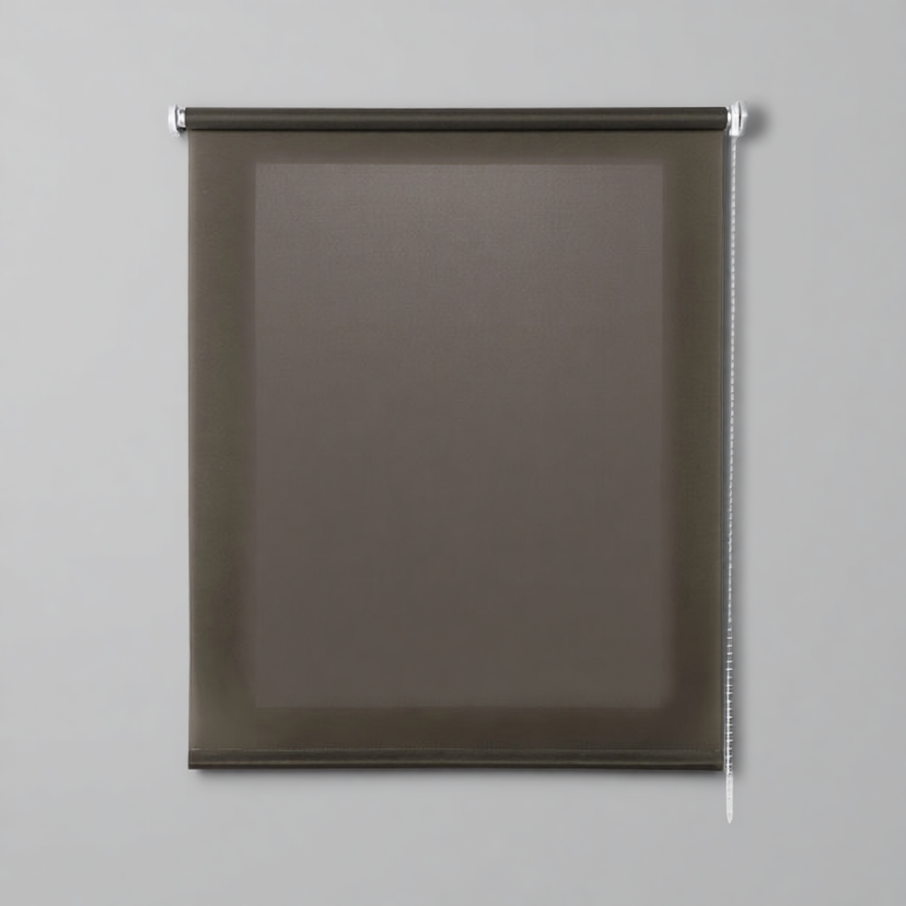 Estor traslúcido marrón