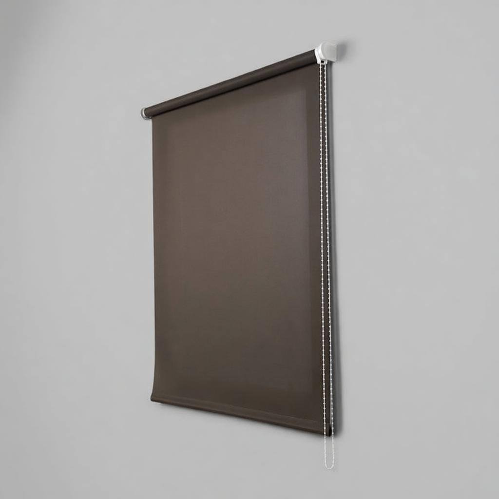 Estor traslúcido marrón