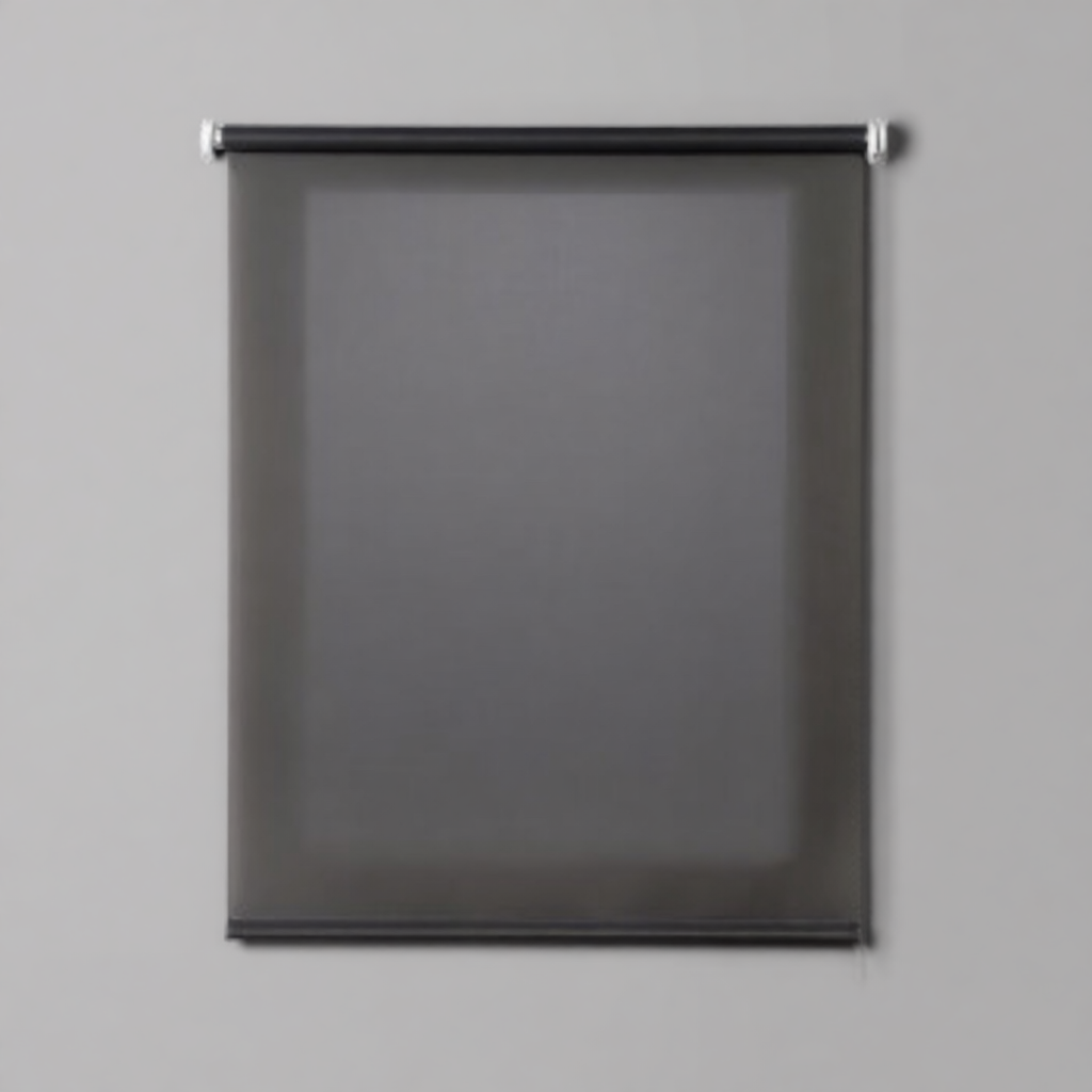 Estor enrollable traslúcido gris