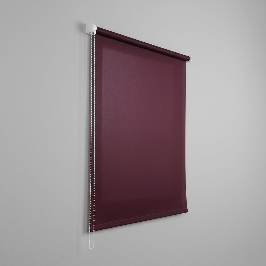 Estor traslúcido berenjena