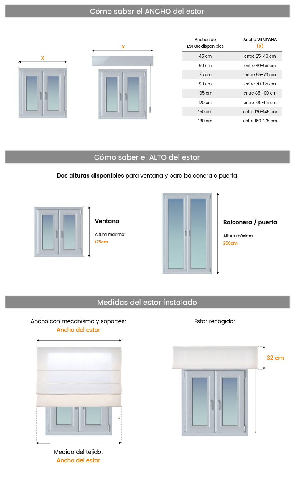 Estor plegable Paqueto linum