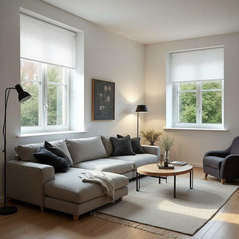 Estor traslúcido blanco