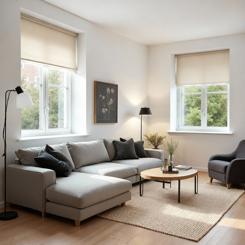 Estor traslúcido beige